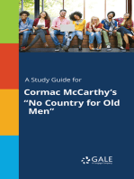 A study guide for Cormac McCarthy's "No Country for Old Men"
