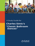 A Study Guide for Charles Simic's "Classic Ballroom Dances"