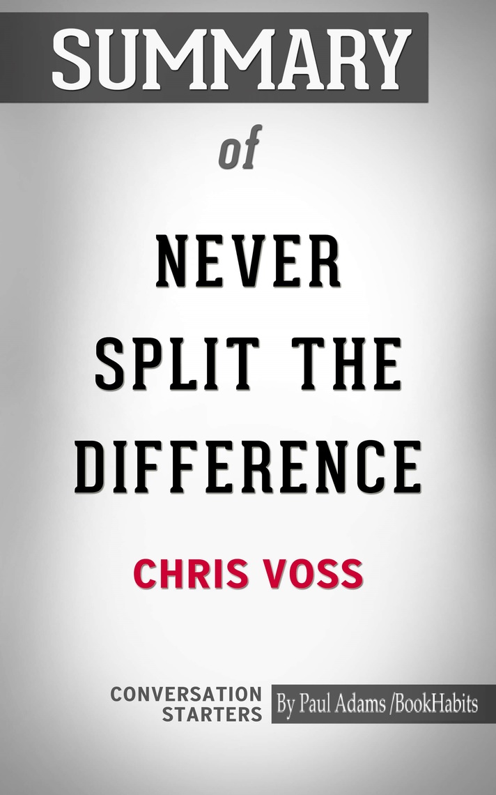 Never Split The Difference Italiano