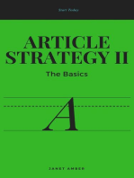 Article Strategy II: The Basics