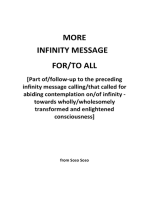 More Infinity Message For/To All