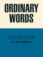 Ordinary Words: Selected Poetry