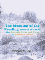 The Meaning of the Reading Between the Lines:: The Esoteric Verse and Verve of Edward V. Beck