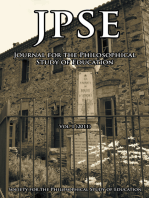 Jpse: Journal of the Philosophical Study of Education, Volume 1 (2011)