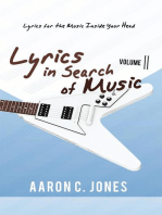 Lyrics in Search of Music: Volume Ii-Lyrics for the Music Inside Your Head