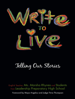 Write to Live: Telling Our Stories
