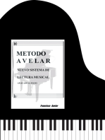 Metodo Avelar: Nuevo Sistema Lectura Musical: Aplicado Al Piano