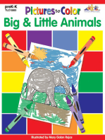 Pictures to Color: Big & Little Animals