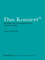 Das Konzert II: Beiträge zum Forschungsfeld der Concert Studies