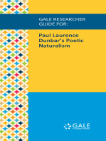 Gale Researcher Guide for: Paul Laurence Dunbar's Poetic Naturalism