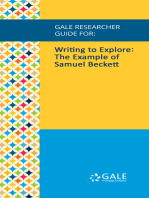 Gale Researcher Guide for: Writing to Explore: The Example of Samuel Beckett