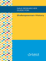 Gale Researcher Guide for: Shakespearean History
