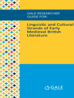 Gale Researcher Guide for: Linguistic and Cultural Strands of Early Medieval British Literature