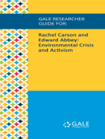 Gale Researcher Guide for: Rachel Carson and Edward Abbey: Environmental Crisis and Activism