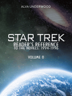 Star Trek Reader’S Reference to the Novels: 1994-1996: Volume 8