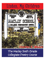 Listen, My Children: The Maclay Sixth Grade Collegiate Poetry Course