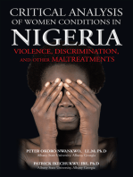 Critical Analysis of Women Conditions in Nigeria: Violence, Discrimination, and Other  Maltreatments