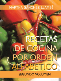 Lea Recetas De Cocina Por Orden Alfabetico De Martha Sanchez Llambi En Linea Libros