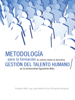 Metodología Para La Formación De Valores Desde La Disciplina Gestión Del Talento Humano En La Universidad Agostinho Neto.