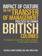 Impact of Culture on the Transfer of Management Practices in Former British Colonies