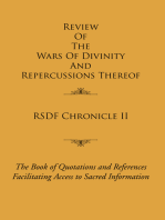 Rsdf Chronicle Ii: Review of the Wars of Divinity and Repercussions Thereof