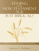 Tithing in the New Testament Age