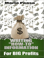 Writing How To Information for Big Profits