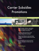 Carrier Subsidies Promotions Standard Requirements