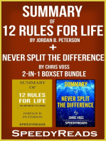 Summary of 12 Rules for Life: An Antidote to Chaos by Jordan B. Peterson + Summary of Never Split the Difference by Chris Voss 2-in-1 Boxset Bundle