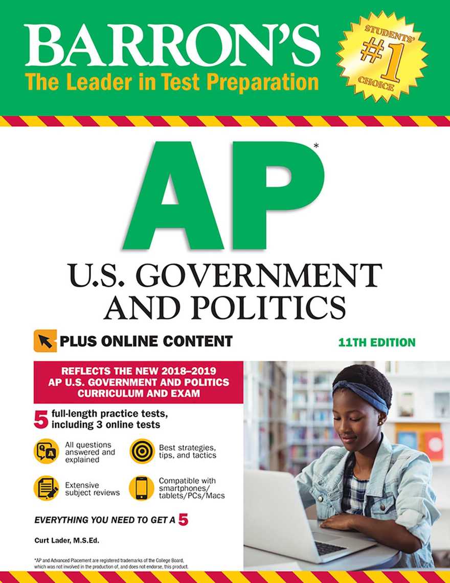 Barron's AP U.S. Government and Politics with Online Tests by Curt