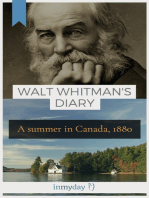 Walt Whitman's Diary: A Summer in Canada, 1880