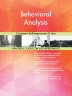 Behavioral Analysis Complete Self-Assessment Guide