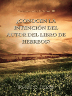 Sermones sobre Hebreos (II) - ¿Conocen la intención del autor del Libro de Hebreos?
