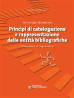 Principi di catalogazione e rappresentazione delle entità bibliografiche