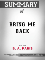 Summary of Bring Me Back: A Novel