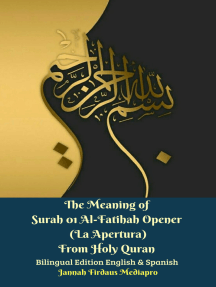 The Meaning of Surah 01 Al-Fatihah (The Opening) From Holy Quran ( )  Bilingual Edition Audiobook