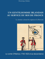 Un gentilhomme irlandais au service du roi de France: Le comte O'Mahony  1748-1825 et sa descendance