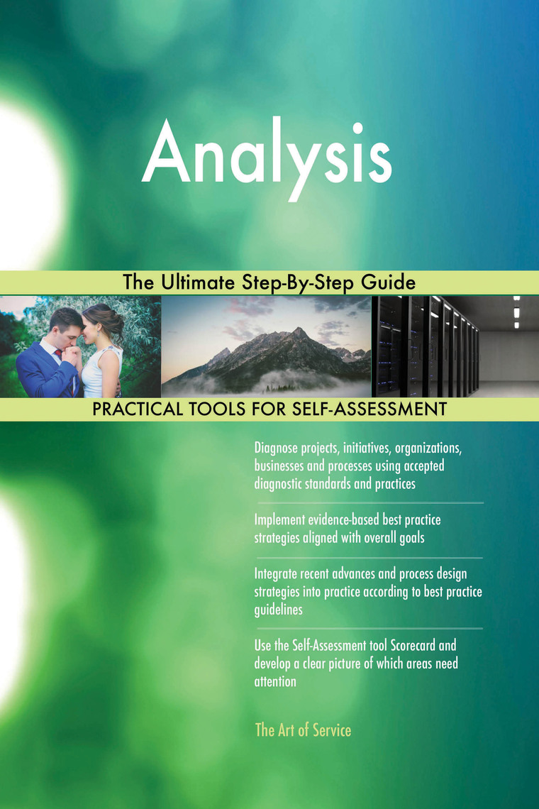 Analysis The Ultimate Step-By-Step Guide by Gerardus Blokdyk (Ebook ...