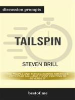 Tailspin: The People and Forces Behind America's Fifty-Year Fall--and Those Fighting to Reverse It: Discussion Prompts