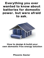 Everything you Ever Wanted to Know About Batteries for Domestic Power, but Were Afraid to ask