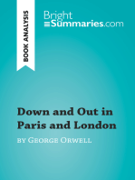 Down and Out in Paris and London by George Orwell (Book Analysis): Detailed Summary, Analysis and Reading Guide