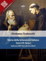 Storia della letteratura italiana del cav. Abate Girolamo Tiraboschi – Tomo 8. – Parte 1: Dall'anno MDC fino all'anno MDCC