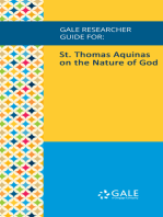 Gale Researcher Guide for: St. Thomas Aquinas on the Nature of God