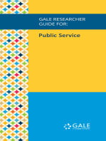 Gale Researcher Guide for: Public Service