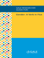 Gale Researcher Guide for: Gender: A Verb in Flux