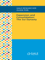 Gale Researcher Guide for: Expansion and Consolidation: The Sui Dynasty