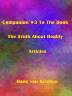 Companion #3 To The Book The Truth About Reality; Articles