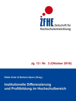 Institutionelle Differenzierung und Profilbildung im Hochschulbereich