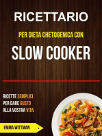 Ricettario per Dieta Chetogenica con Slow Cooker