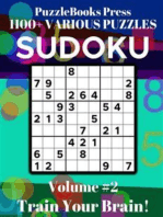 PuzzleBooks Press - Sudoku - Volume 2: Train Your Brain!: Easy & Medium Puzzles